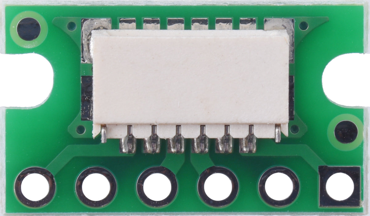 Breakout for JST SH-Style Connector, 6-Pin Male Side-Entry (Individually Packaged)