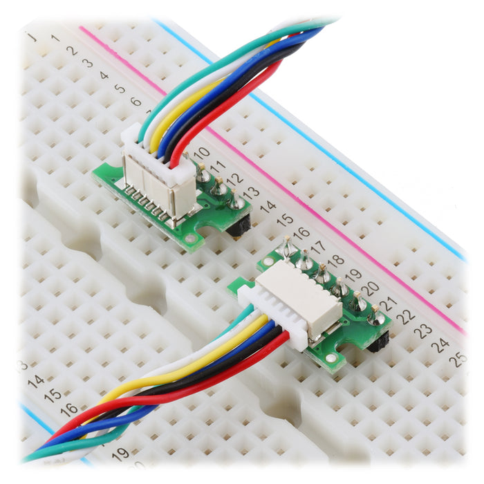 Breakout for JST SH-Style Connector, 6-Pin Male Top-Entry (Individually Packaged)