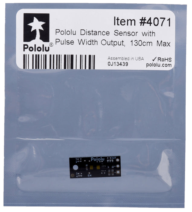 Pololu Distance Sensor with Pulse Width Output, 130cm Max