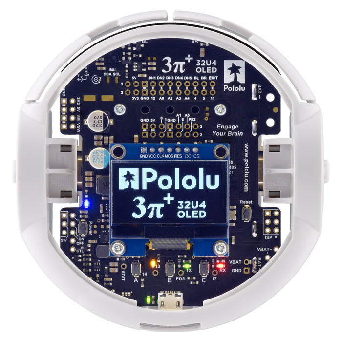 3pi+ 32U4 OLED Robot - Hyper Edition (15:1 HPCB Motors), Assembled