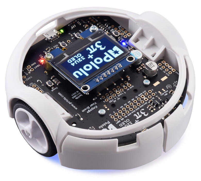 3pi+ 32U4 OLED Robot - Standard Edition (30:1 MP Motors), Assembled