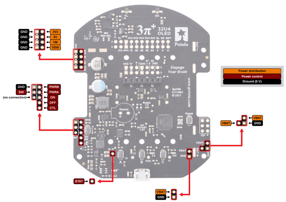 3pi+ 32U4 OLED Control Board