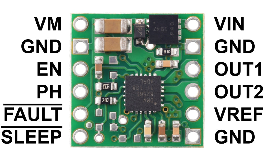 DRV8256E Single Brushed DC Motor Driver Carrier