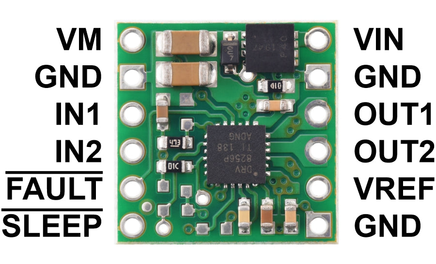 DRV8256P Single Brushed DC Motor Driver Carrier