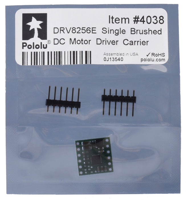 DRV8256E Single Brushed DC Motor Driver Carrier