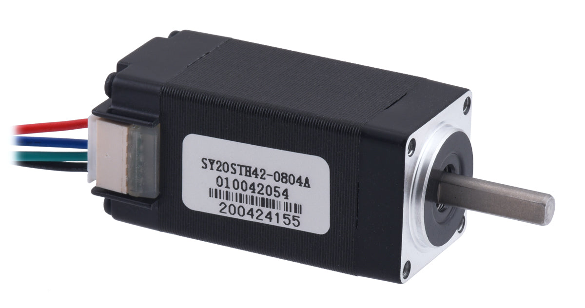 Stepper Motor: Bipolar, 200 Steps/Rev, 20×42mm, 4.3V, 0.8 A/Phase