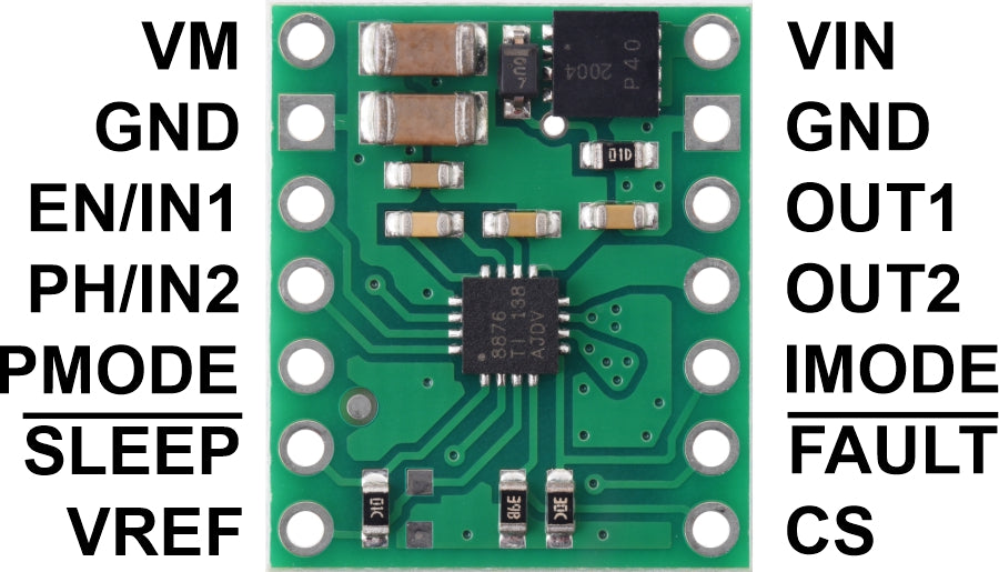 DRV8876 (QFN) Single Brushed DC Motor Driver Carrier