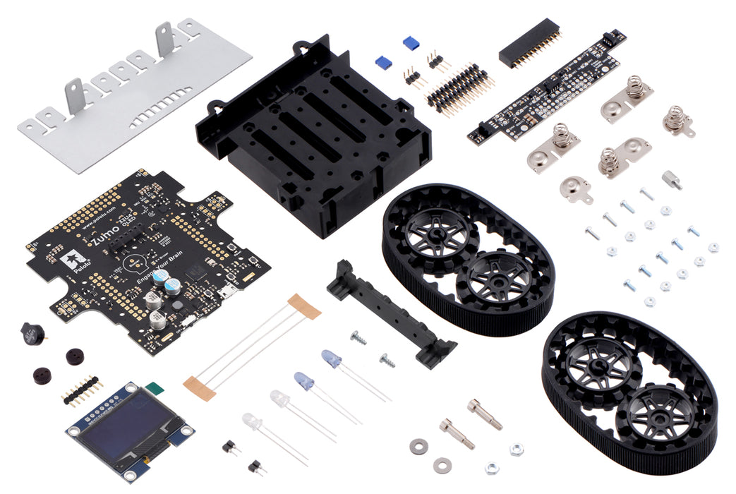 Zumo 32U4 OLED Robot Kit (No Motors)