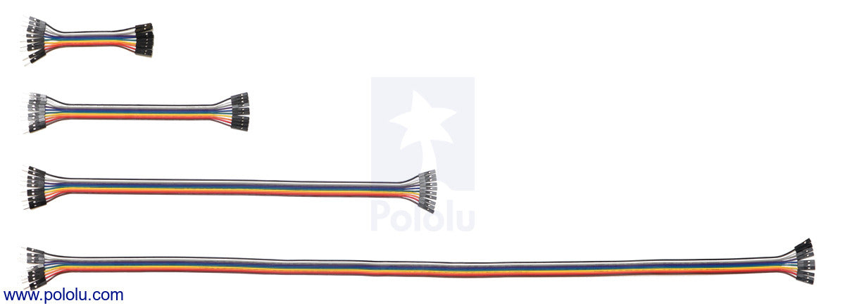 Ribbon Cable Premium Jumper Wires 10-Color M-M 3" (7.5 cm)