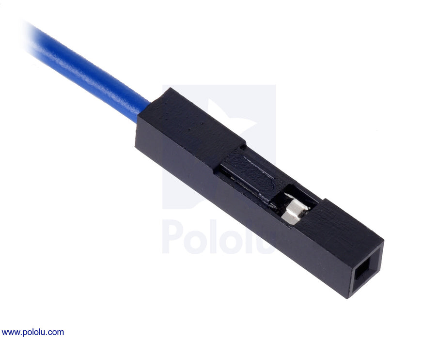 Wires with Pre-Crimped Terminals 10-Pack F-F 12" Blue