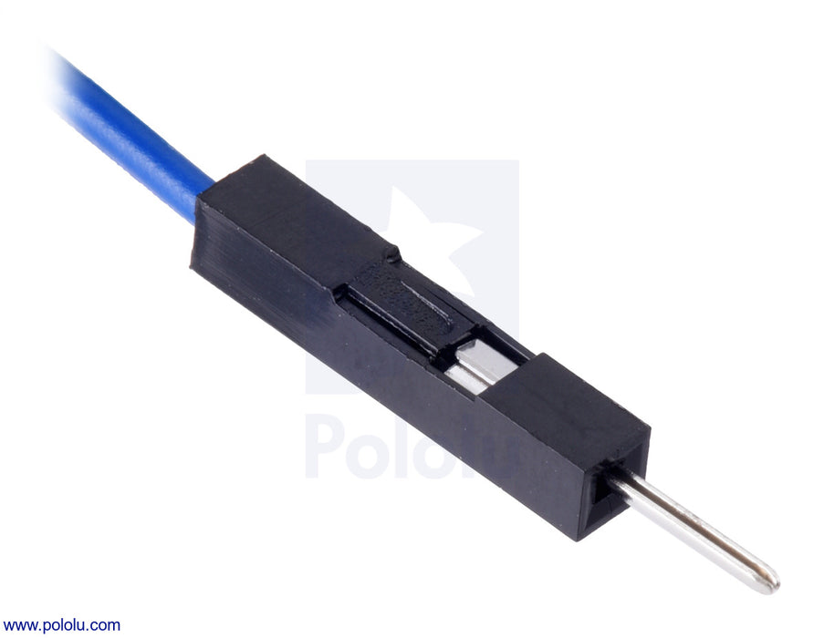 Wires with Pre-Crimped Terminals 10-Pack F-F 6" Blue