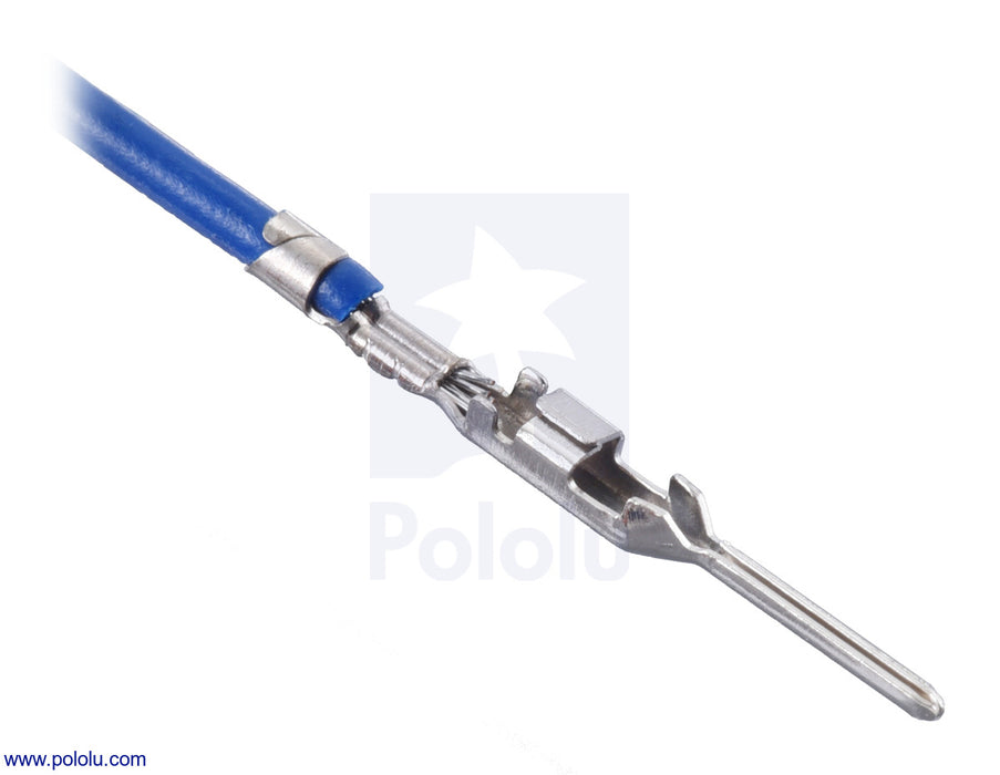 Wires with Pre-Crimped Terminals 5-Pack FF 24" Blue