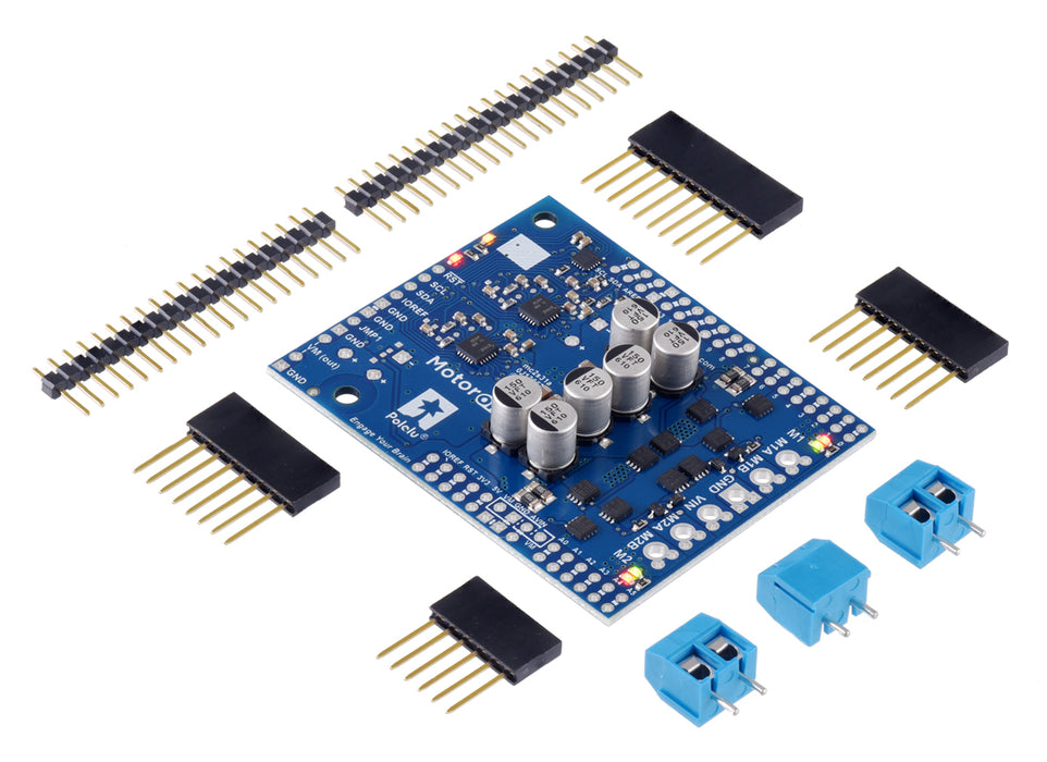 Motoron M2S18v18 Dual High-Power Motor Controller Shield Kit for Arduino