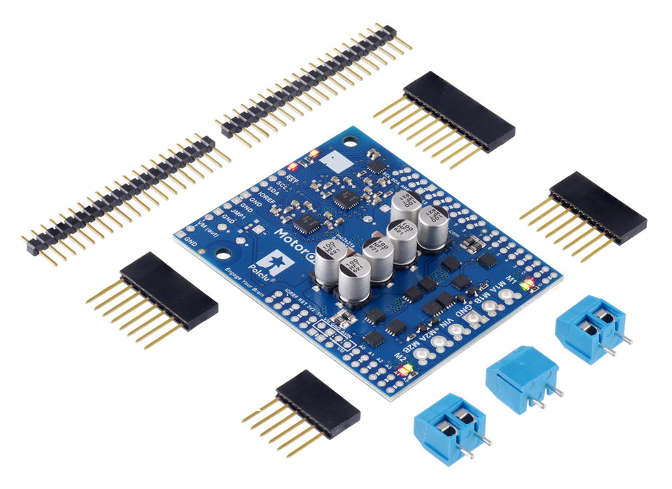 Motoron M2S24v14 Dual High-Power Motor Controller Shield Kit for Arduino