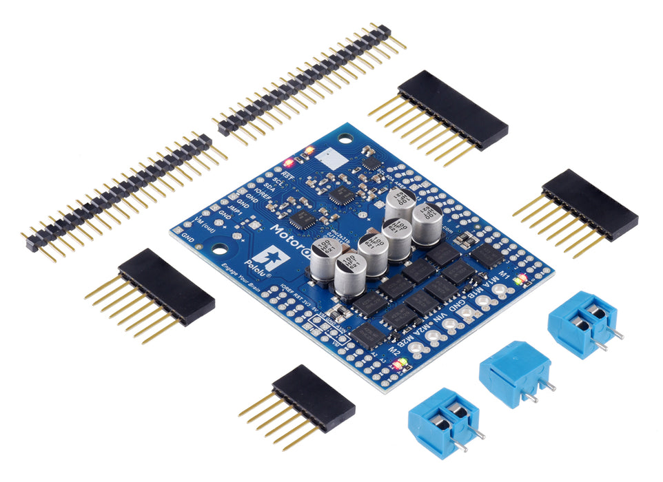 Motoron M2S24v16 Dual High-Power Motor Controller Shield Kit for Arduino