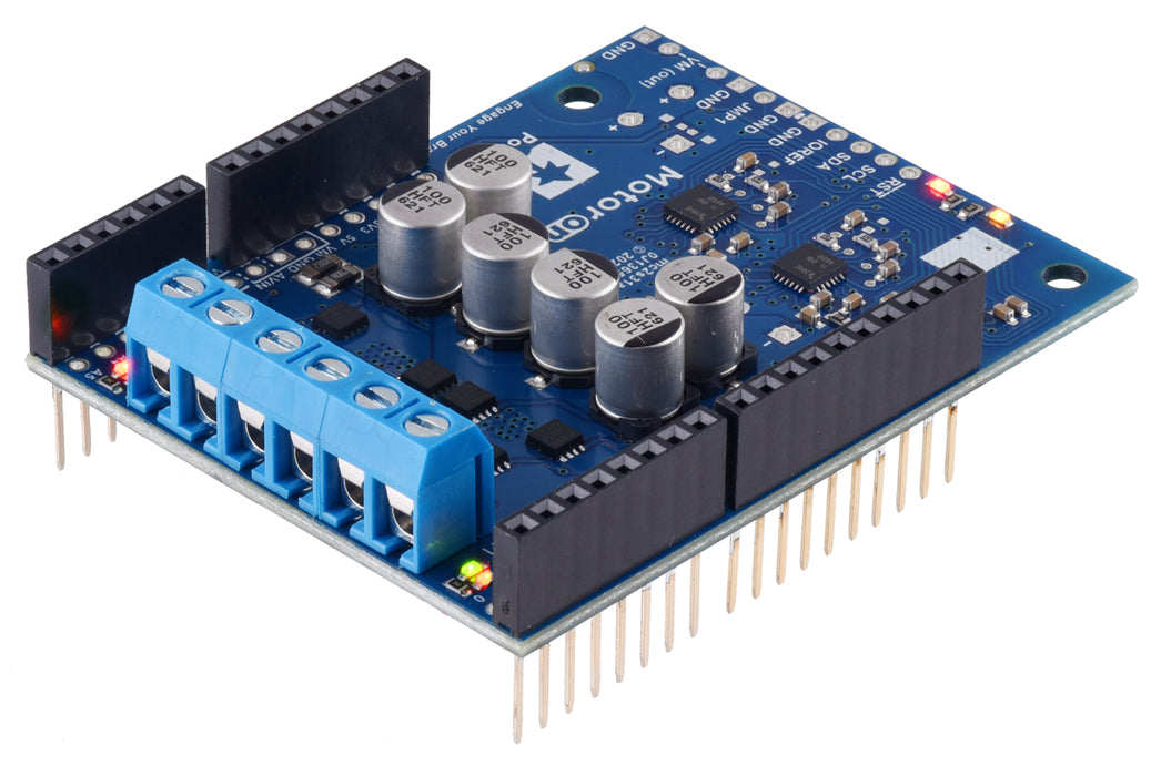 Motoron M2S24v14 Dual High-Power Motor Controller Shield for Arduino (Connectors Soldered)