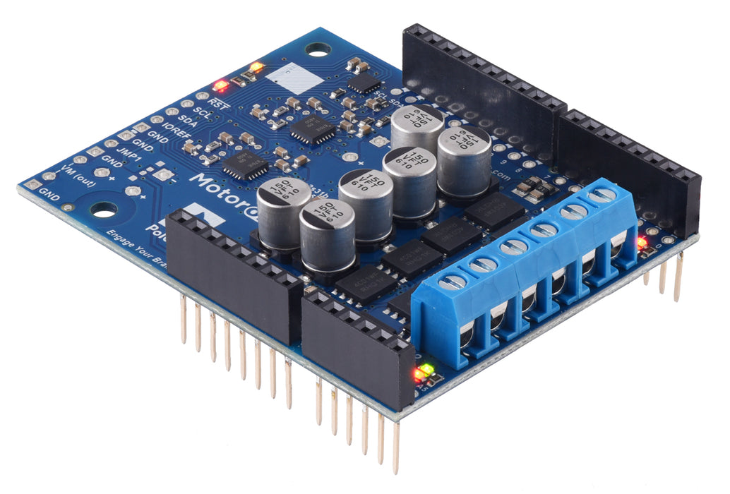 Motoron M2S18v20 Dual High-Power Motor Controller Shield for Arduino (Connectors Soldered)