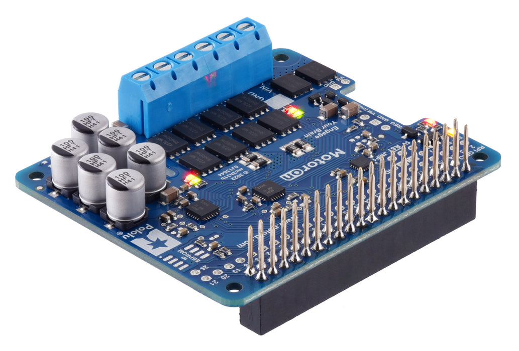 Motoron M2H24v14 Dual High-Power Motor Controller for Raspberry Pi (Connectors Soldered)