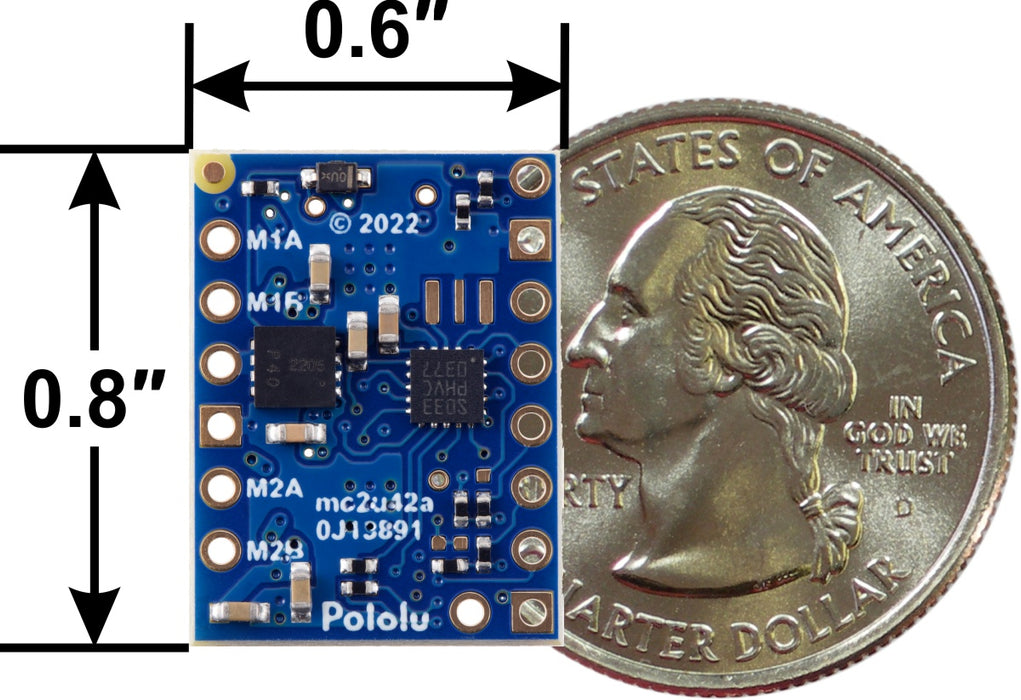 Motoron M2T256 Dual I²C Motor Controller