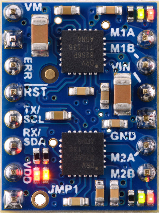 Motoron M2U256 Dual Serial Motor Controller (Header Pins Soldered)