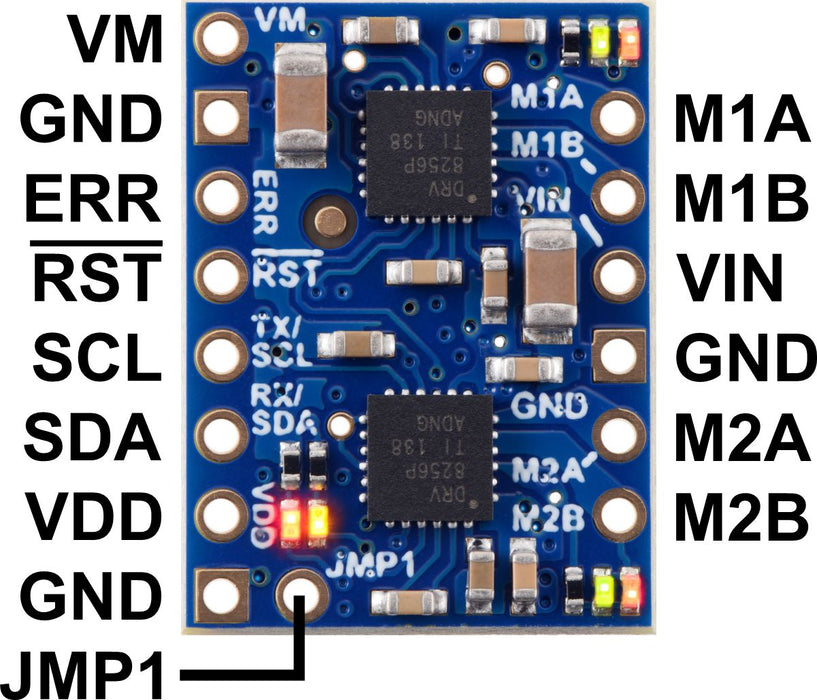 Motoron M2T256 Dual I²C Motor Controller