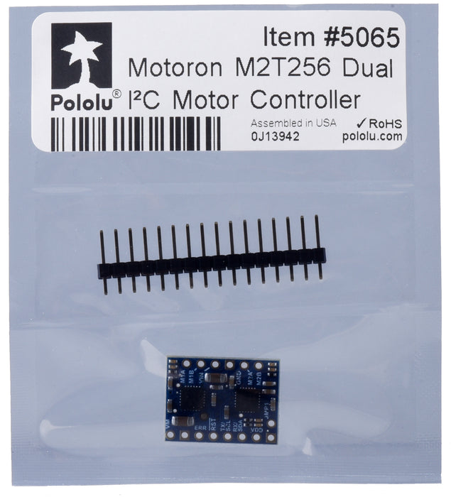 Motoron M2T256 Dual I²C Motor Controller