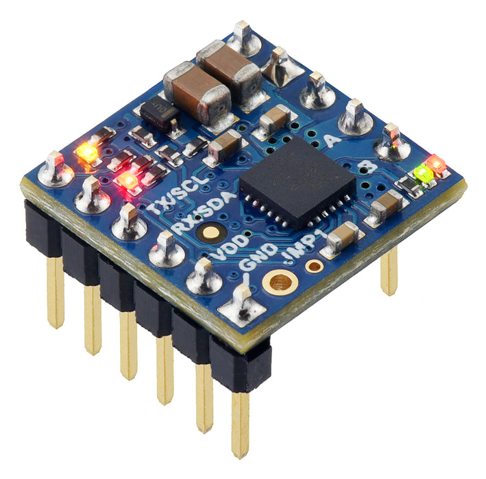 Motoron M1U256 Single Serial Motor Controller (Header Pins Soldered)