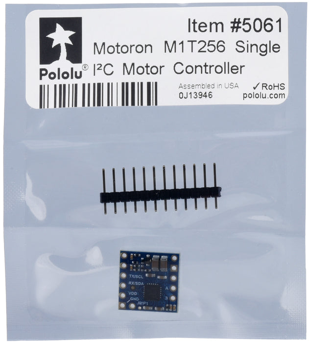 Motoron M1T256 Single I²C Motor Controller