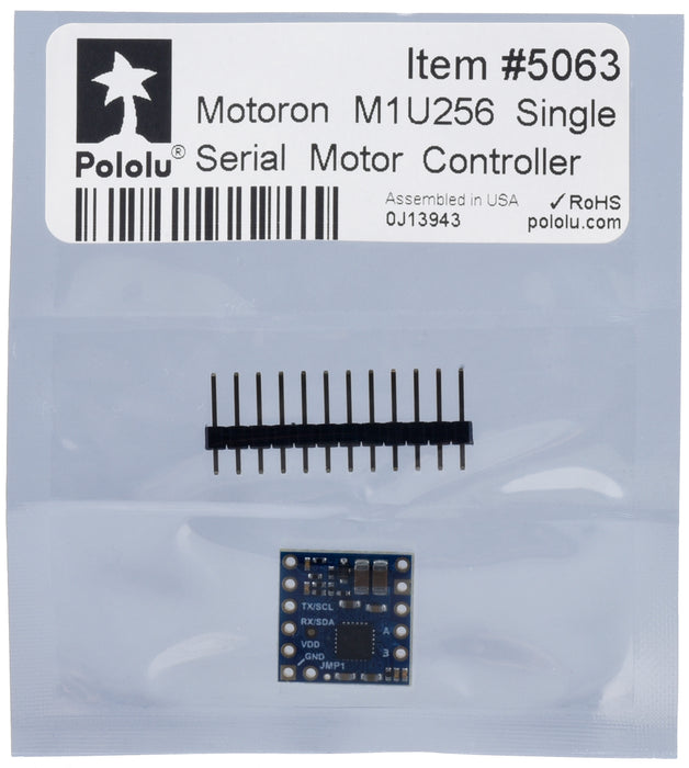 Motoron M1U256 Single Serial Motor Controller