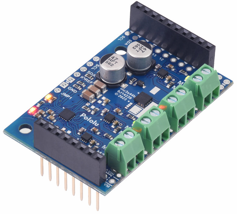 Motoron M3S550 Triple Motor Controller Shield for Arduino (Connectors Soldered)