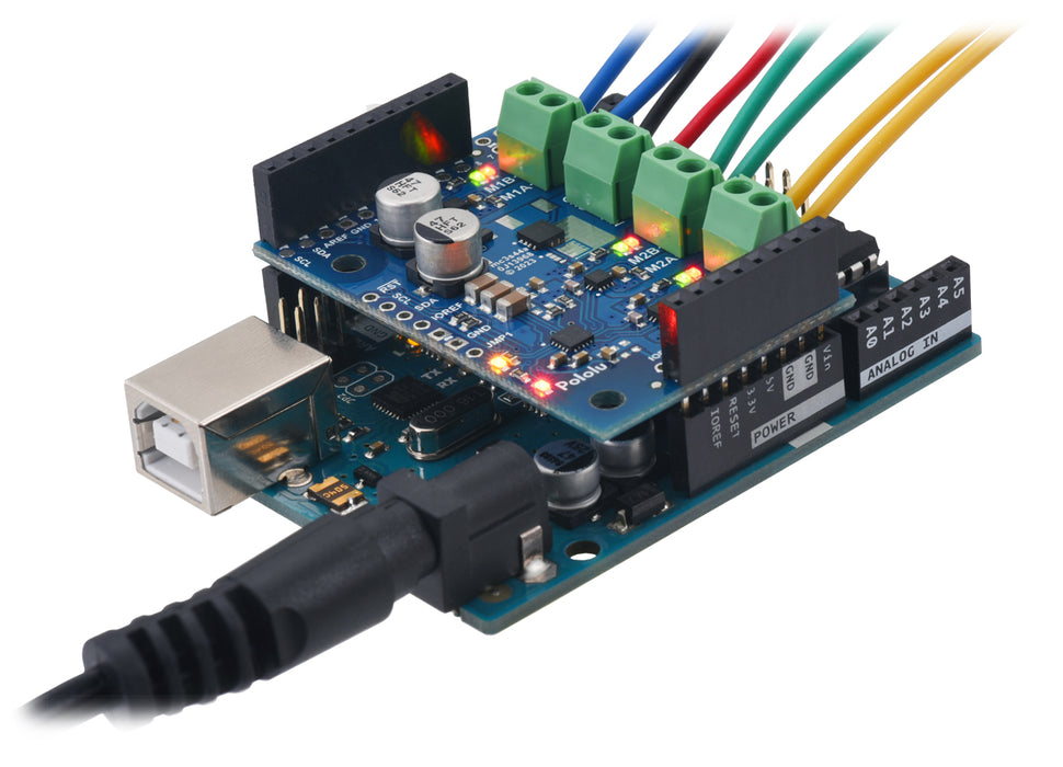 Motoron M3S550 Triple Motor Controller Shield for Arduino (No Connectors)