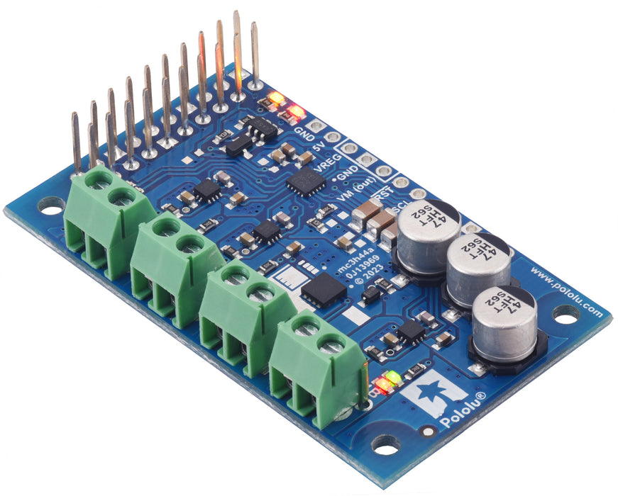 Motoron M3H550 Triple Motor Controller for Raspberry Pi (Connectors Soldered)