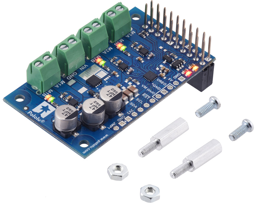 Motoron M3H550 Triple Motor Controller for Raspberry Pi (Connectors Soldered)