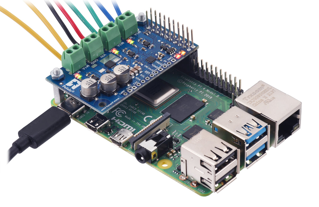 Motoron M3H550 Triple Motor Controller for Raspberry Pi (No Connectors or Standoffs)