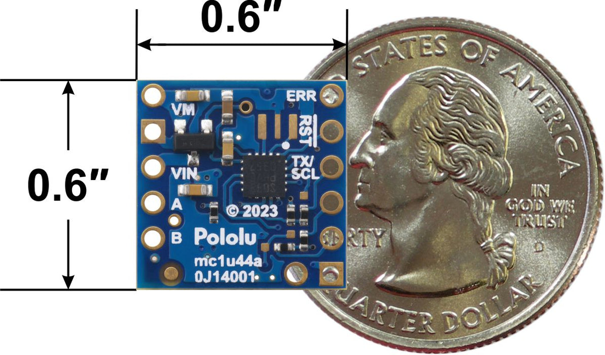 Motoron M1T550 Single I²C Motor Controller