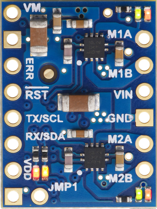 Motoron M2U550 Dual Serial Motor Controller (Header Pins Soldered)