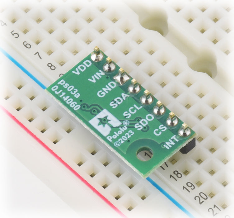 LPS22DF Pressure/Altitude Sensor Carrier with Voltage Regulator
