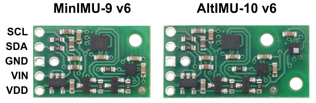 MinIMU-9 v6 Gyro, Accelerometer, and Compass (LSM6DSO and LIS3MDL Carrier)