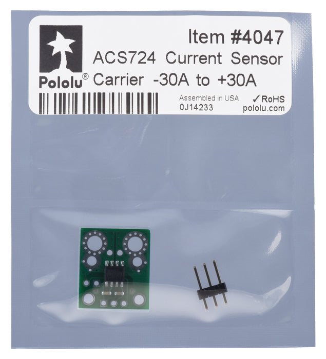 ACS724 Current Sensor Carrier -30A to +30A