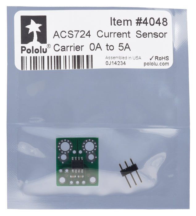 ACS724 Current Sensor Carrier 0A to 5A