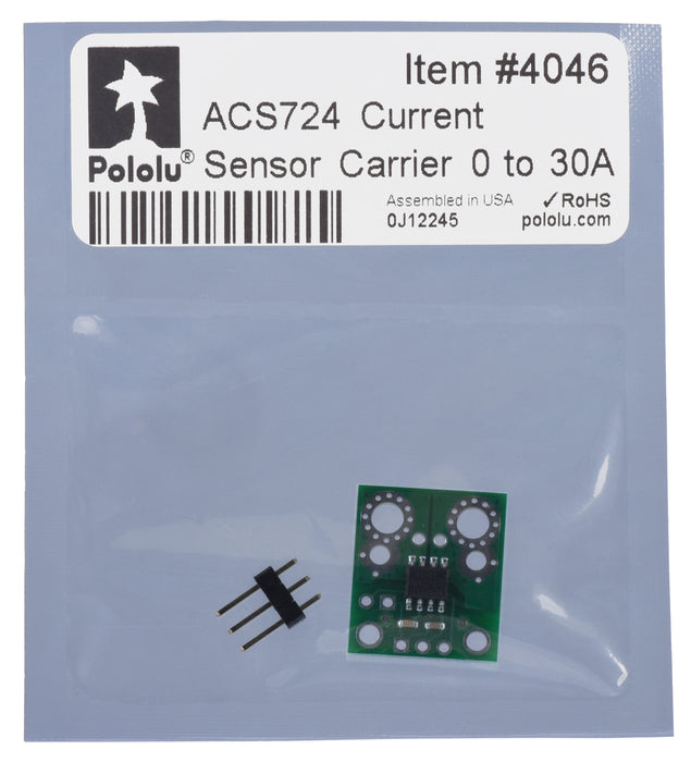 ACS724 Current Sensor Carrier 0A to 30A