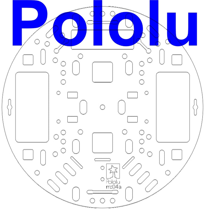 Pololu 5" Robot Chassis RRC04A Transparent Clear