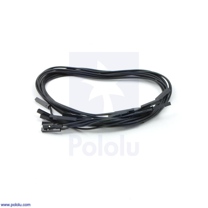 Premium Jumper Wire 10-Pack FF 12" Black