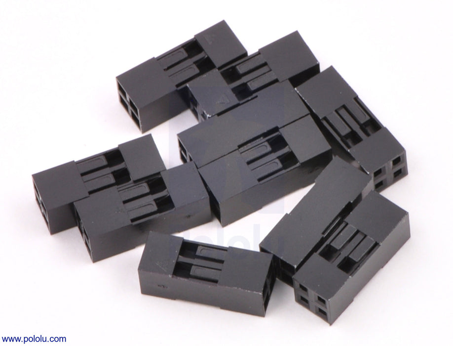 0.1" (2.54mm) Crimp Connector Housing: 2x2-Pin 10-Pack