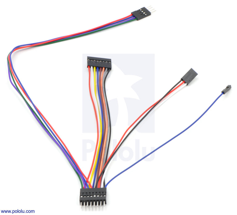 Wires with Pre-Crimped Terminals 10-Pack F-F 6" Blue