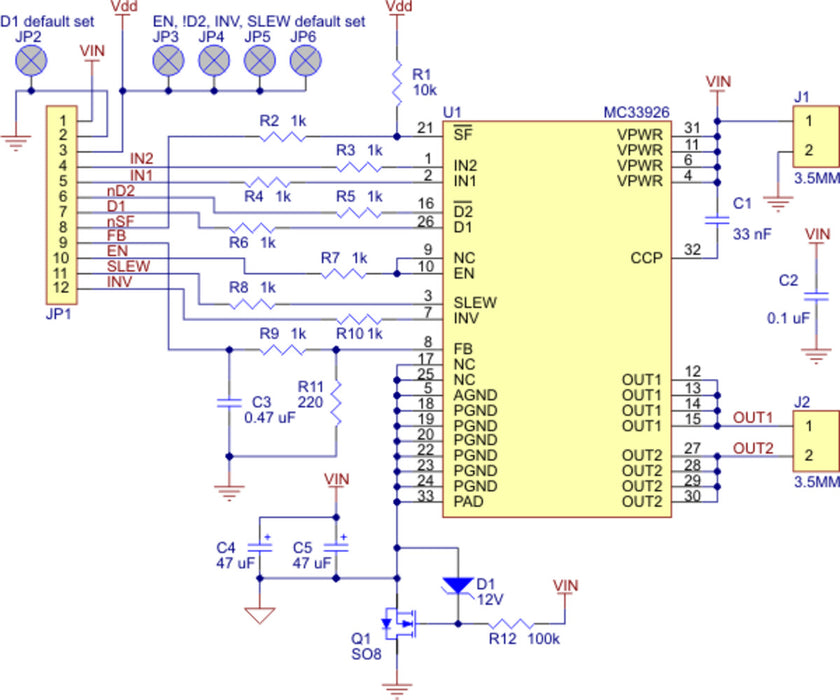 MC33926 Motor Driver Carrier