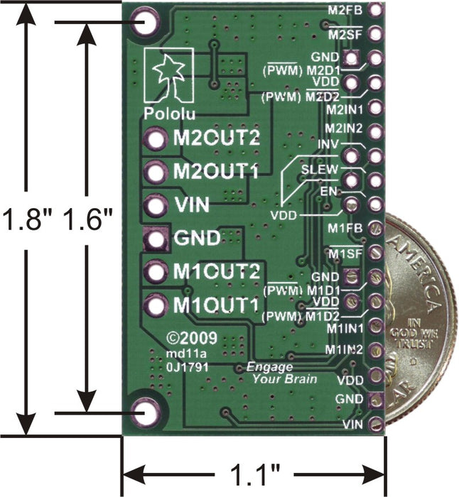 Dual MC33926 Motor Driver Carrier