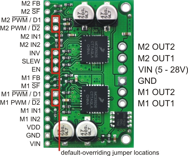 Dual MC33926 Motor Driver Carrier