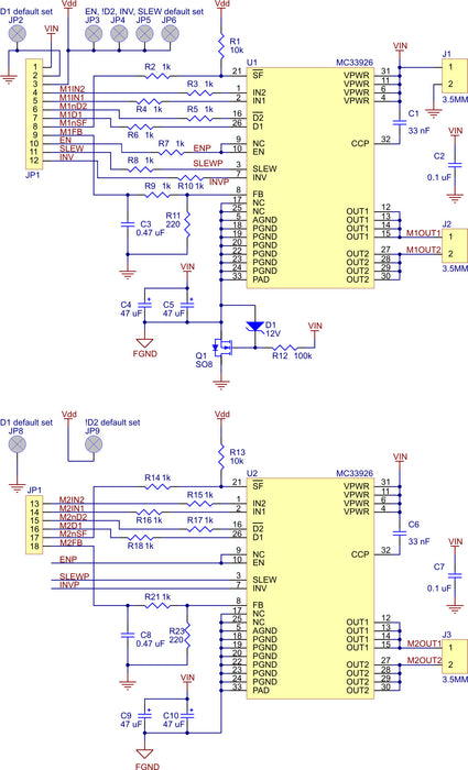 Dual MC33926 Motor Driver Carrier