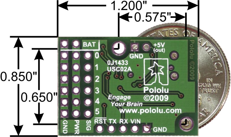 Micro Maestro 6-Channel USB Servo Controller (Partial Kit)